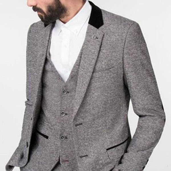 men's suits & blazers tweed suit, stitching notch lapels, wedding groom tuxedo, three-piece suit jacket, pants vest, White;black
men's suits & blazers tweed suit, stitching notch lapels, wedding groom tuxedo, three-piece suit jacket, pants vest, White;black