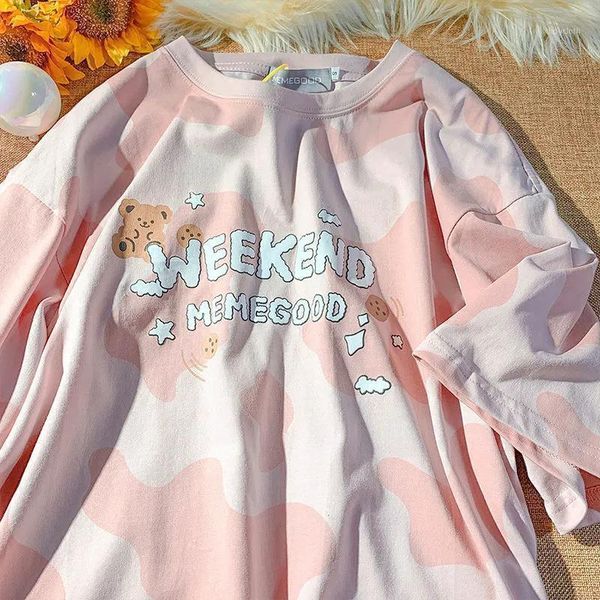 women's t-shirt summer graphic women japanese sweet college style loose all-match ladies long sleeve clothes shirt vintage, White
women's t-shirt summer graphic women japanese sweet college style loose all-match ladies long sleeve clothes shirt vintage, White