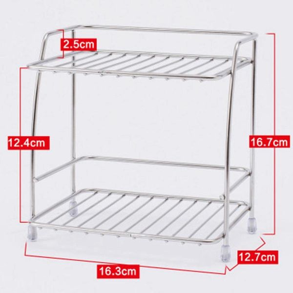 bathroom storage & organization 2-layers stainless steel rack spice condiment basket desk organizer kitchen holder shelf
bathroom storage & organization 2-layers stainless steel rack spice condiment basket desk organizer kitchen holder shelf