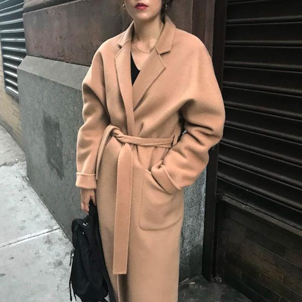 women's wool & blends paris girl lady long jacket batwing sleeve elegant coat female turn down collar casual winter woman, Black
women's wool & blends paris girl lady long jacket batwing sleeve elegant coat female turn down collar casual winter woman, Black