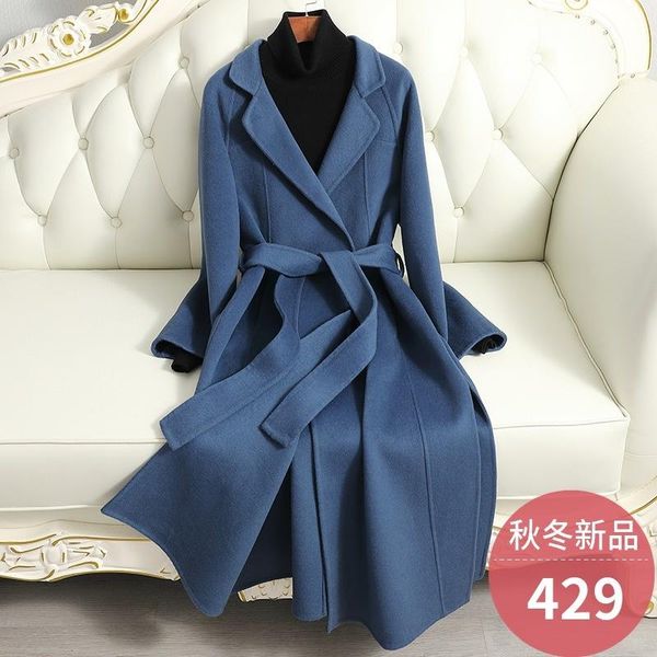 women's trench coats haze blue double-sided cashmere coat medium length autumn and winter 2021 fat sister large loose wool, Tan;black
women's trench coats haze blue double-sided cashmere coat medium length autumn and winter 2021 fat sister large loose wool, Tan;black