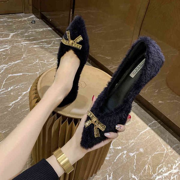 sandals 2021 winter shallow mouth work furry shoes pointed bow plus velvet warm all-match low-heeled women's 0c9k, Black
sandals 2021 winter shallow mouth work furry shoes pointed bow plus velvet warm all-match low-heeled women's 0c9k, Black