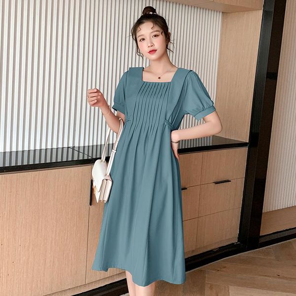 maternity dresses french style summer elegant puff sleeve square collar pregnant women pleated dress fashion pregnancy chiffon, White
maternity dresses french style summer elegant puff sleeve square collar pregnant women pleated dress fashion pregnancy chiffon, White