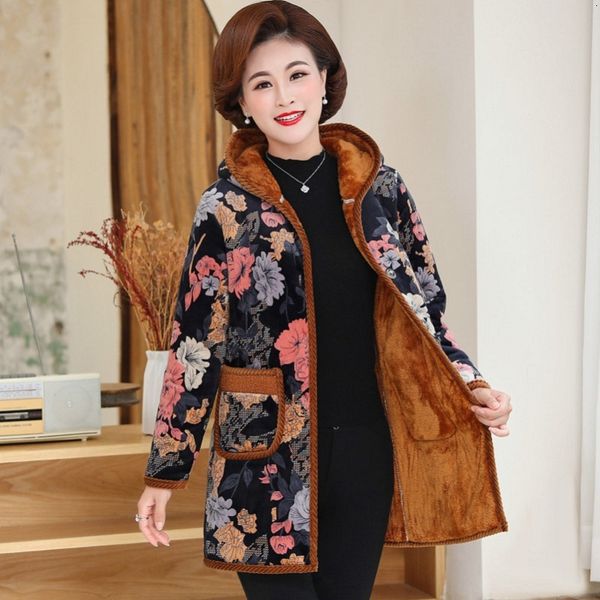 women's down & parkas winter women jacket print hooded outerwear thicken warm middle-aged mother clothes plus size 5xl 6xl cotton padde, Black
women's down & parkas winter women jacket print hooded outerwear thicken warm middle-aged mother clothes plus size 5xl 6xl cotton padde, Black