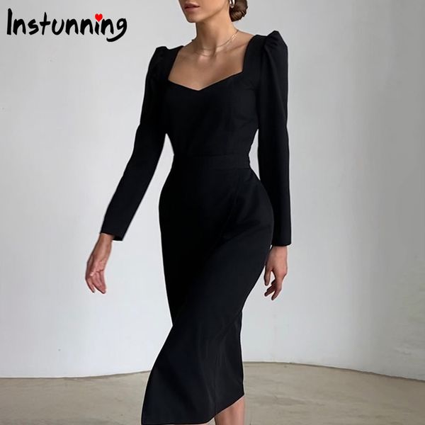 instunning long sleeve dress women autumn casual hem cross split dress elegant party slim bodycon mid-calf dress streetwear, Black;gray
instunning long sleeve dress women autumn casual hem cross split dress elegant party slim bodycon mid-calf dress streetwear, Black;gray