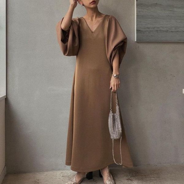 casual dresses vanovich fashion women long dress korean style 2022 spring and autumn v-neck ladies solid color clothing, Black;gray
casual dresses vanovich fashion women long dress korean style 2022 spring and autumn v-neck ladies solid color clothing, Black;gray