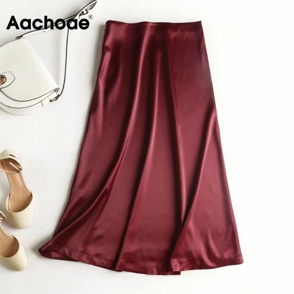 aachoae elegant a line party skirt women high waist solid chic skirts female side zipper satin skirt faldas mujer moda 210413, Black
aachoae elegant a line party skirt women high waist solid chic skirts female side zipper satin skirt faldas mujer moda 210413, Black