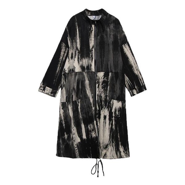 women's trench coats fairynatural european style black print female zipper harajuku turtleneck windbreaker women punk retro long cltohe, Tan;black
women's trench coats fairynatural european style black print female zipper harajuku turtleneck windbreaker women punk retro long cltohe, Tan;black
