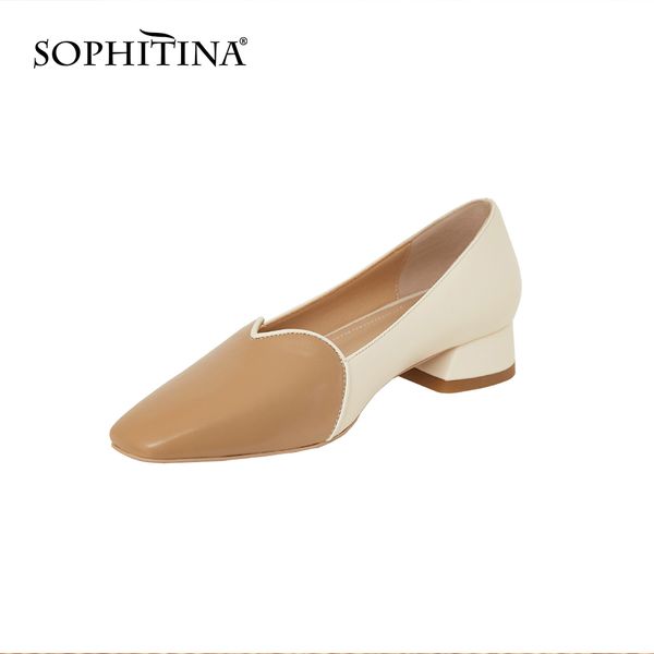 sophitina women low heeld pumps sweet spring summer comfortable cowleather slip on ladies fashion mules dress loafer shoes po606 210513, Black
sophitina women low heeld pumps sweet spring summer comfortable cowleather slip on ladies fashion mules dress loafer shoes po606 210513, Black