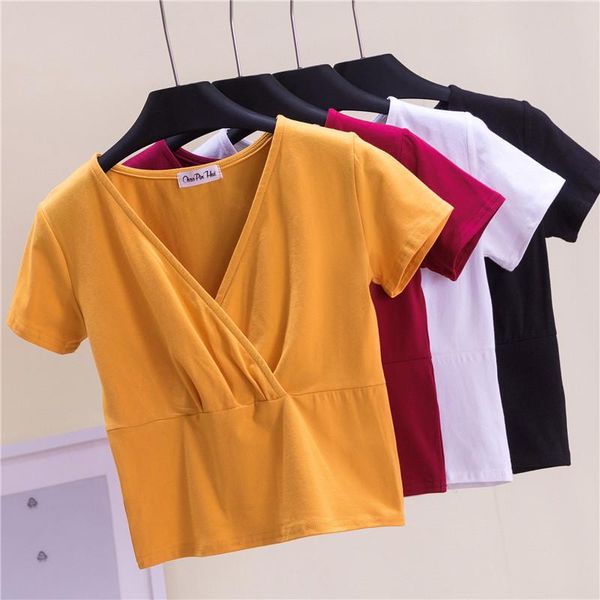 women's tanks & camis 2021 women solid vest crop summer deep v neck cotton fitness short tank bustier blusa, White
women's tanks & camis 2021 women solid vest crop summer deep v neck cotton fitness short tank bustier blusa, White