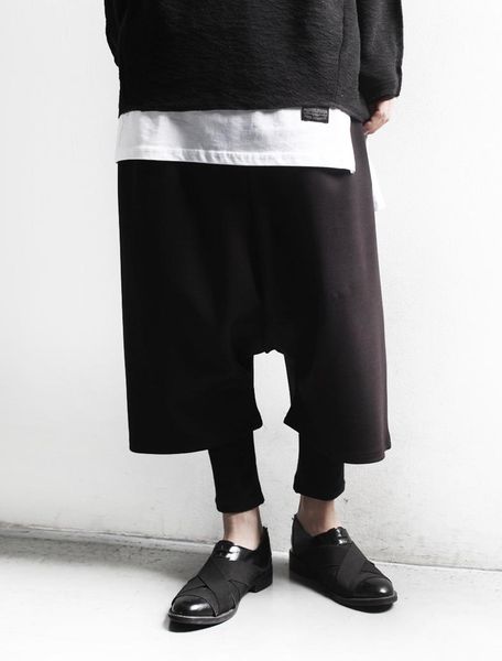 mr. self made 20 spring and summer low crotch straight tube capris, wide leg cross pants, hide meat, show thin casual pants fash men's, Black
mr. self made 20 spring and summer low crotch straight tube capris, wide leg cross pants, hide meat, show thin casual pants fash men's, Black