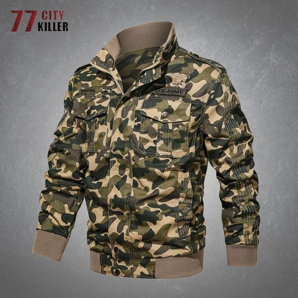 men's jackets cargo military jacket mens multiple pockets stand collar cotton overcoats male camouflage bomber tactical big size 6xl, Black;brown
men's jackets cargo military jacket mens multiple pockets stand collar cotton overcoats male camouflage bomber tactical big size 6xl, Black;brown
