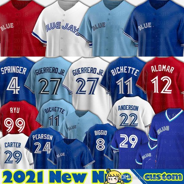 4 george springer 27 vladimir guerrero jr. jerseys toronto baseball bo bichette cavan biggio nate pearson hyun-jin ryu lourdes gurriel men, Blue;black
4 george springer 27 vladimir guerrero jr. jerseys toronto baseball bo bichette cavan biggio nate pearson hyun-jin ryu lourdes gurriel men, Blue;black