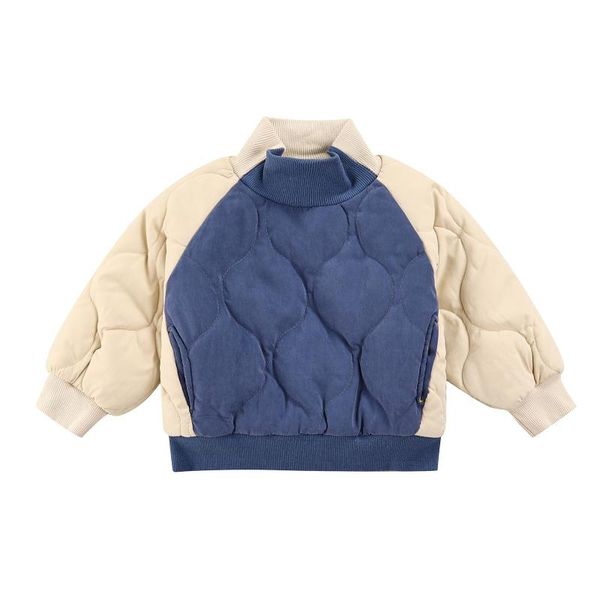 jackets little girls boys thickened cotton jacket, autumn winter toddlers color matching high collar long sleeve casual warm, Blue;gray
jackets little girls boys thickened cotton jacket, autumn winter toddlers color matching high collar long sleeve casual warm, Blue;gray