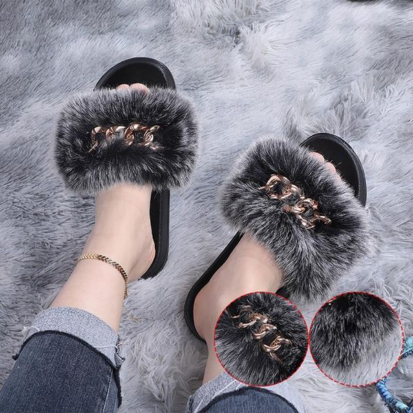 slippers fluffy flip flops plus size fur designer chain fuzzy slides plush beach women flat summer sandals 2021, Black
slippers fluffy flip flops plus size fur designer chain fuzzy slides plush beach women flat summer sandals 2021, Black