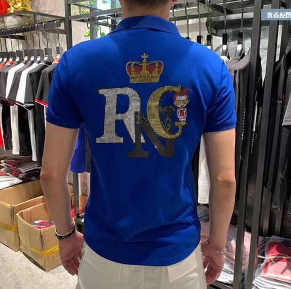 men's t-shirts summer stone polo casual shirt fashion short sleeve streetwear men's clothes, White;black
men's t-shirts summer stone polo casual shirt fashion short sleeve streetwear men's clothes, White;black