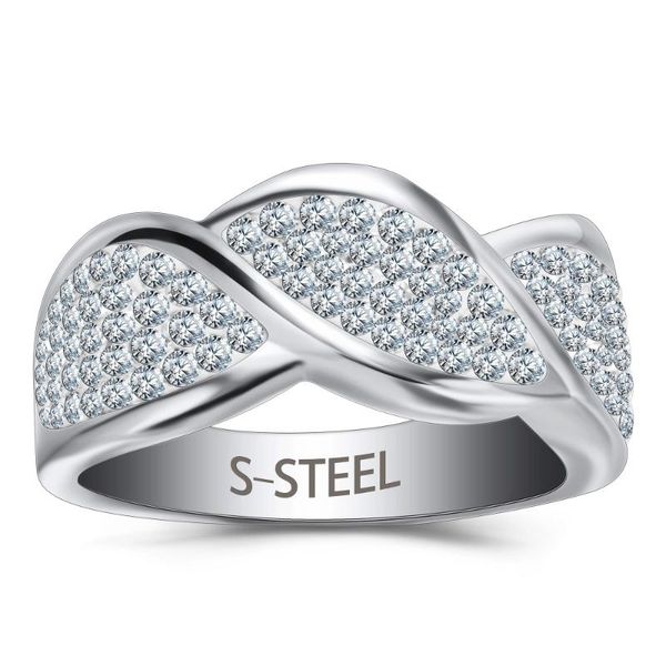 wedding rings design engagement stainless steel genuine austrian crystal leaf ring fashion jewelry, Slivery;golden
wedding rings design engagement stainless steel genuine austrian crystal leaf ring fashion jewelry, Slivery;golden