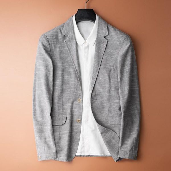 men's suits & blazers nature linen suit jacket for men autumn full sleeve koreal slim fit style size m-4xl5xl, White;black
men's suits & blazers nature linen suit jacket for men autumn full sleeve koreal slim fit style size m-4xl5xl, White;black