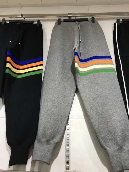 quality tb rainbow stripe early spring thickened loose high waist knitted harlan casual small leg capris radish pants women, Black;white
quality tb rainbow stripe early spring thickened loose high waist knitted harlan casual small leg capris radish pants women, Black;white