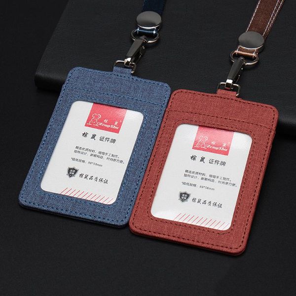 card holders fashion pu leather id badge case business holder with lanyard cover blue, Brown;gray
card holders fashion pu leather id badge case business holder with lanyard cover blue, Brown;gray