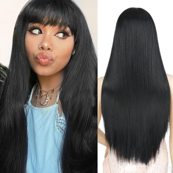 synthetic wigs azqueen long straight golden color women cosplays wig 26 inches bangs hair silver grey white red colour, Black
synthetic wigs azqueen long straight golden color women cosplays wig 26 inches bangs hair silver grey white red colour, Black
