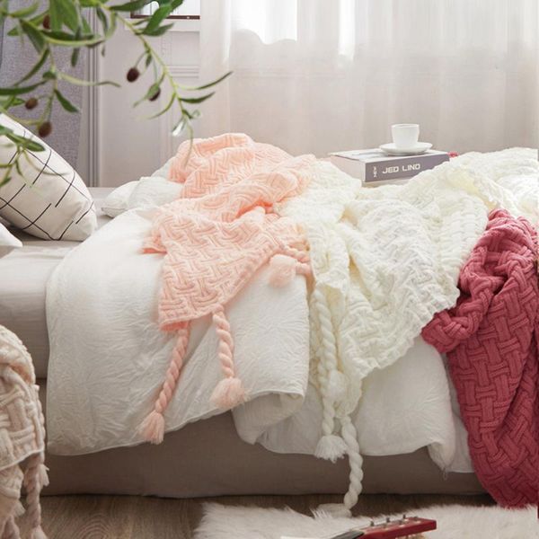 blankets soft knitted blanket pink summer for bed sofa geometric throw solid color 130x160cm decorative cobertor dropship
blankets soft knitted blanket pink summer for bed sofa geometric throw solid color 130x160cm decorative cobertor dropship