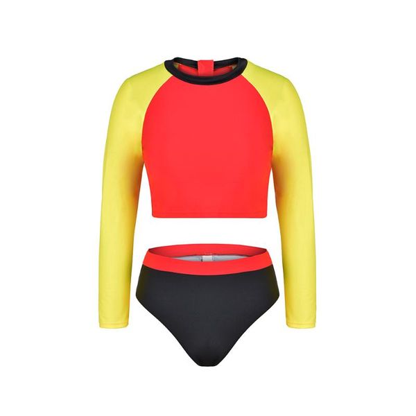 one-piece suits sale contrast color swimsuit women long sleeve swimwear sports female swimming bathing suit beach bather surfing swim wear
one-piece suits sale contrast color swimsuit women long sleeve swimwear sports female swimming bathing suit beach bather surfing swim wear