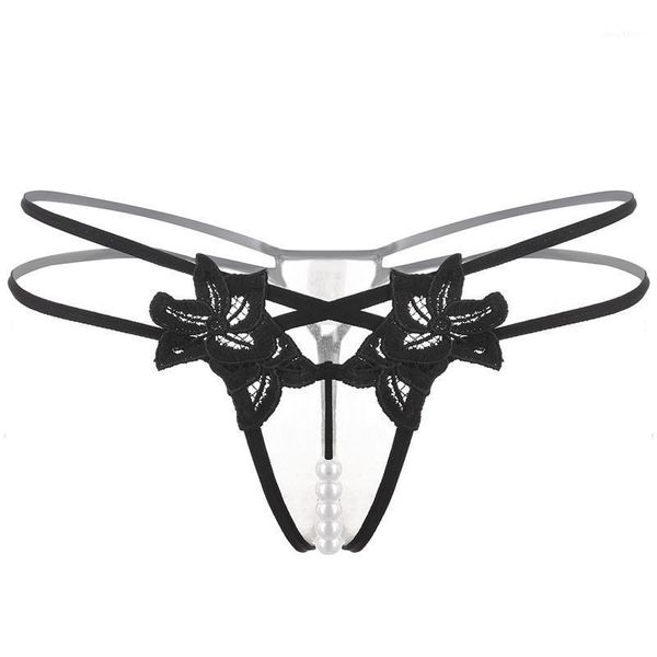 women lingerie open crotch pearl temptation thongs flower erotic g string crotchless briefs panties for women's, Black;pink
women lingerie open crotch pearl temptation thongs flower erotic g string crotchless briefs panties for women's, Black;pink