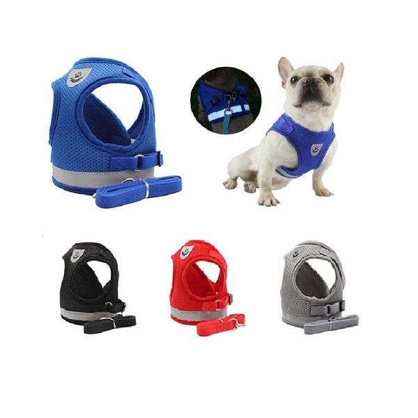 reflective pet dog harness and safety leash set for small medium dogs cat harnesses leads vest puppy chest strap pug collars & leashes
reflective pet dog harness and safety leash set for small medium dogs cat harnesses leads vest puppy chest strap pug collars & leashes