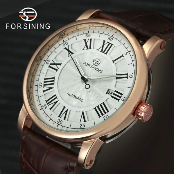 wristwatches forsining vintage casual auto mechanical watches men roman numerals calendar display leather strap wristwatch, Slivery;brown
wristwatches forsining vintage casual auto mechanical watches men roman numerals calendar display leather strap wristwatch, Slivery;brown