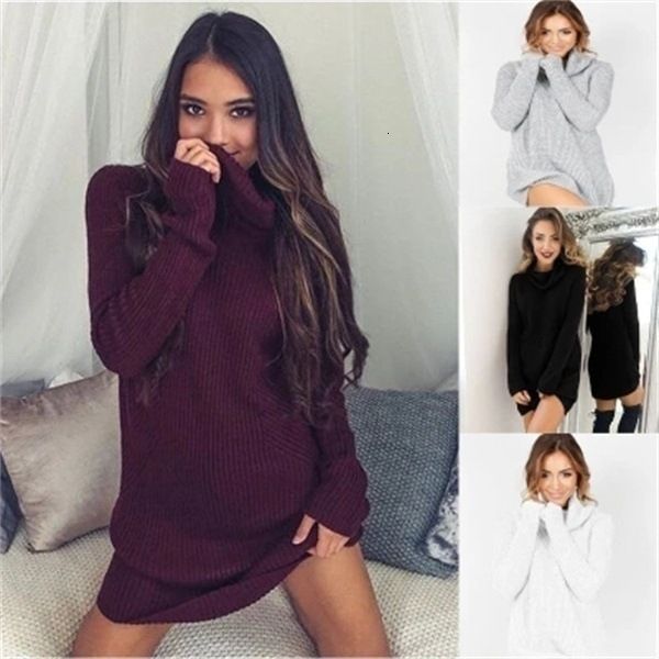 casual dresses autumn women turtleneck long sleeve streetwear loose knitted solid plus sized mini party es mcvl, Black;gray
casual dresses autumn women turtleneck long sleeve streetwear loose knitted solid plus sized mini party es mcvl, Black;gray