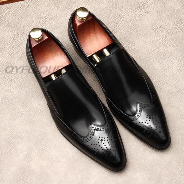 2022 new men genuine leather dress shoes banquet party wedding loafers black brown male footwear brogue oxford shoe
2022 new men genuine leather dress shoes banquet party wedding loafers black brown male footwear brogue oxford shoe