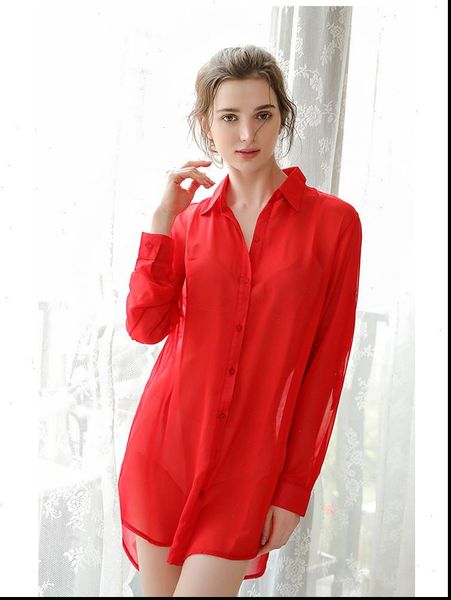 plus size 5xl pink women shirts sheer loose long chiffon blouses boyfriend style nightwear lady summer clothes, White
plus size 5xl pink women shirts sheer loose long chiffon blouses boyfriend style nightwear lady summer clothes, White