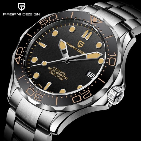 wristwatches pagani 2021nh35 latest men's watch waterproof sports sapphire glass curved table mirror luminous hands, Slivery;brown
wristwatches pagani 2021nh35 latest men's watch waterproof sports sapphire glass curved table mirror luminous hands, Slivery;brown