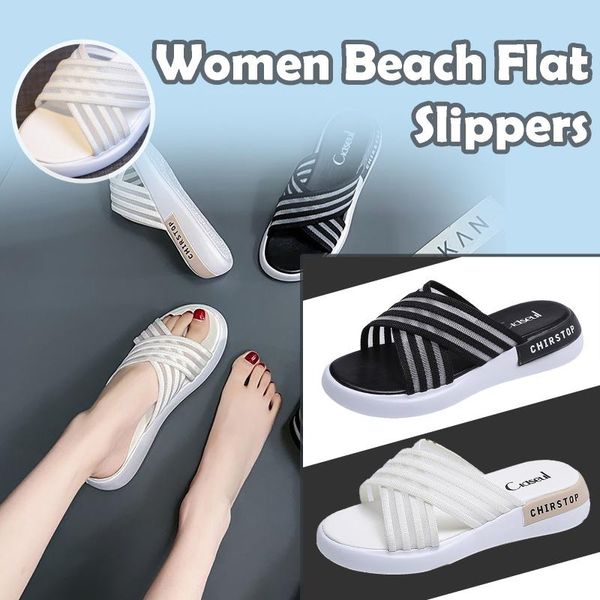 women flat slippers beach sandals open toe casual flip flops outdoor shoes summer sapatos femininos, Black
women flat slippers beach sandals open toe casual flip flops outdoor shoes summer sapatos femininos, Black