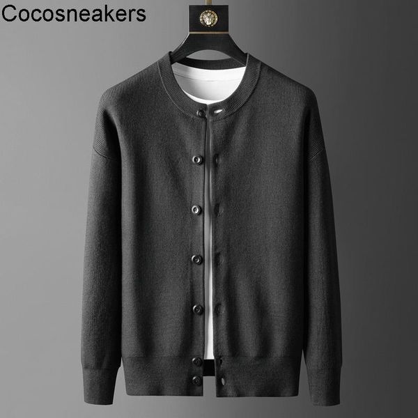 men's sweaters light luxury quality comfortable cotton wool blended button decorative round neck sweater cardigan spring and autumn, White;black
men's sweaters light luxury quality comfortable cotton wool blended button decorative round neck sweater cardigan spring and autumn, White;black