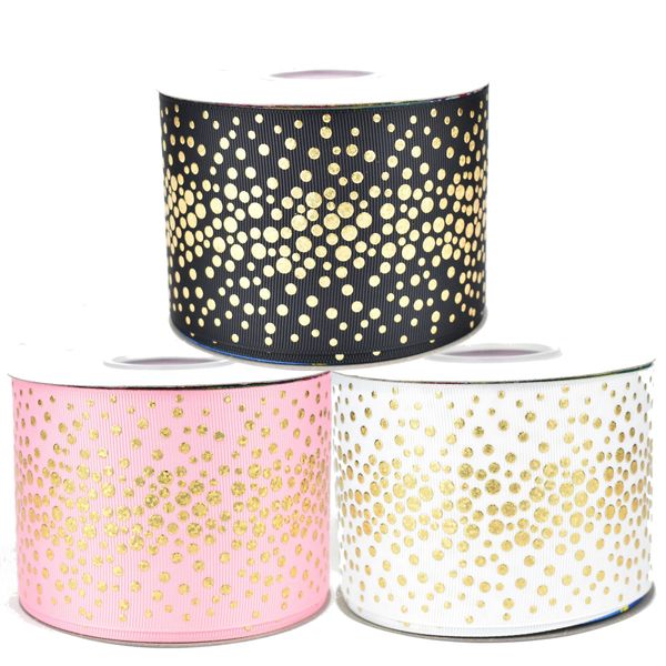 50yards 75mm hologram gold foil random dots grosgrain ribbon for diy accessories welcome custom printed, Pink;blue
50yards 75mm hologram gold foil random dots grosgrain ribbon for diy accessories welcome custom printed, Pink;blue