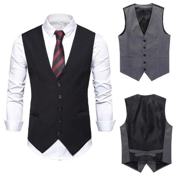 men's vests men pockets waistcoat v neck male solid color formal sleeveless single-breasted spring vest for work, Black;white
men's vests men pockets waistcoat v neck male solid color formal sleeveless single-breasted spring vest for work, Black;white