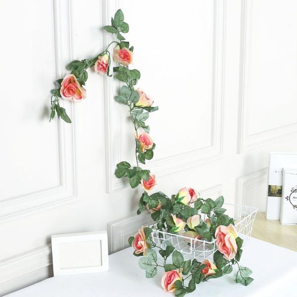 decorative flowers & wreaths 2.5m rose artificial flower garland vine for wedding home room garden arch decor spring autumn diy plastic fake
decorative flowers & wreaths 2.5m rose artificial flower garland vine for wedding home room garden arch decor spring autumn diy plastic fake
