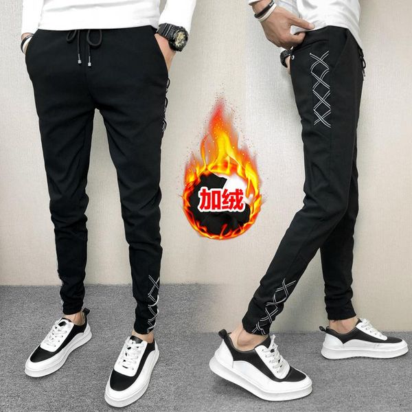 men's pants autumn winter thick warm harem men clothing simple slim fit fashion casual joggers trousers hip hop streetwear 36, Black
men's pants autumn winter thick warm harem men clothing simple slim fit fashion casual joggers trousers hip hop streetwear 36, Black