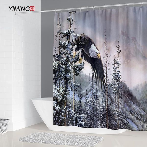 snow mountain eagle printing bathroom shower curtain moldproof waterproof polyester home decor with hook curtains
snow mountain eagle printing bathroom shower curtain moldproof waterproof polyester home decor with hook curtains