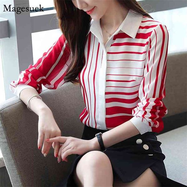 autumn striped shirt women korean long sleeve ladies cardigan office lady chiffon blouse blusas para mujer 6108 50 210512, White
autumn striped shirt women korean long sleeve ladies cardigan office lady chiffon blouse blusas para mujer 6108 50 210512, White