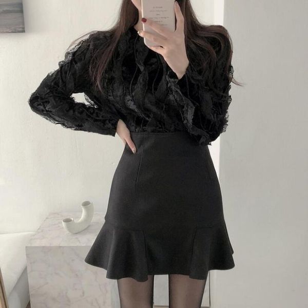 skirts ruffle skirt women's fashion suit empire mini for female elegant lace shirt casual black streetwear
skirts ruffle skirt women's fashion suit empire mini for female elegant lace shirt casual black streetwear