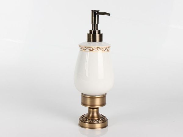 liquid soap dispenser deskantique brass dispenser, el countercollection, / ceramic material, wall mounted holder
liquid soap dispenser deskantique brass dispenser, el countercollection, / ceramic material, wall mounted holder