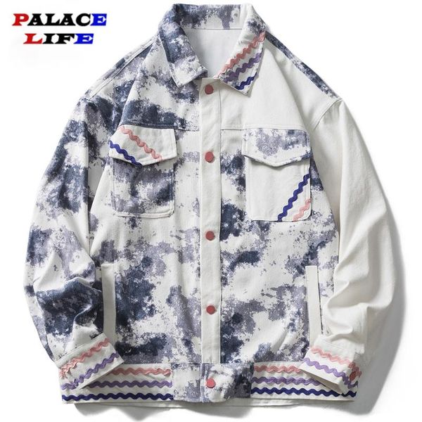 men's jackets hip hop streetwear denim jacket men patchwork tie dye multi-pocket lace patch coat couple harajuku college style outwear, Black;brown
men's jackets hip hop streetwear denim jacket men patchwork tie dye multi-pocket lace patch coat couple harajuku college style outwear, Black;brown