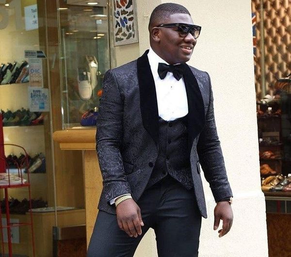 men's suits & blazers custom made groomsmen black pattern groom tuxedos shawl veet lapel men wedding man bridegroom (jacket+pants+, White;black
men's suits & blazers custom made groomsmen black pattern groom tuxedos shawl veet lapel men wedding man bridegroom (jacket+pants+, White;black