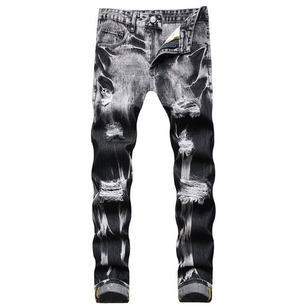 men's jeans 2021 straight ripped multi-craft casual denim trousers youth high street two-color, Blue
men's jeans 2021 straight ripped multi-craft casual denim trousers youth high street two-color, Blue