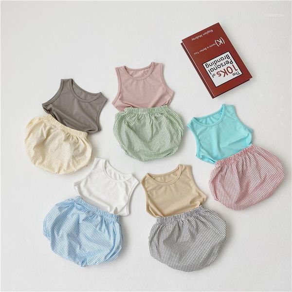 clothing sets 2021 baby boys clothes suit born infant girls summer outfit vest and plaid bloomers set cute children's sports1, White
clothing sets 2021 baby boys clothes suit born infant girls summer outfit vest and plaid bloomers set cute children's sports1, White