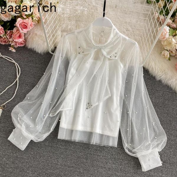 gagarich women shirt 2021 spring autumn french elegant vintage bowknot lantern sleeve design ladies chiffon material blouses women's &, White
gagarich women shirt 2021 spring autumn french elegant vintage bowknot lantern sleeve design ladies chiffon material blouses women's &, White