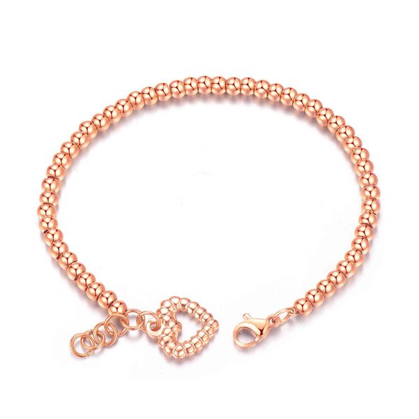 fashion bead love plated rose gold bracelet women's titanium steel temperament accessories, Golden;silver
fashion bead love plated rose gold bracelet women's titanium steel temperament accessories, Golden;silver